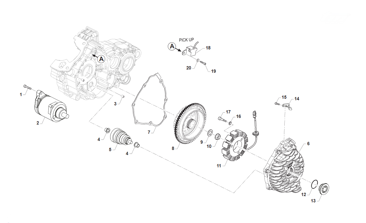 2T 125 ES EN 2026 - ENGINE - IGNITION CARBURATOR